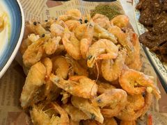 干炸河虾-大眼锅贴水饺(河东店)