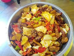 -炕锅羊肉土火锅面片大王