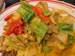 黄芥末酱炒牛肉-乾坤饭店