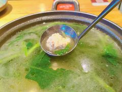 小菠菜丸子汤-青年公社·烤鸭(天玥中心店)