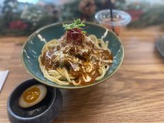 印度风味菠菜咖喱鸡腿拌面-里面·Noodlology(机电院店)