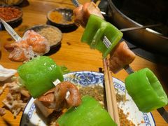 青椒肥肠-梁山烤肉(李逵店)