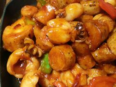 -东来菜馆•手抓海鲜家常菜•海鲜锅贴(鸽子窝店)