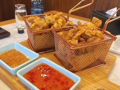 炸酥肉鲜蘑菇双拼-晋阳春·山西菜·北京烤鸭(交大店)