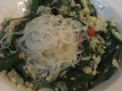 蒜蓉粉絲蒸秋葵-上楼私房菜(院士路店)