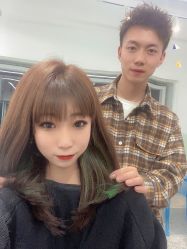 -I+造型烫发染发