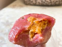 火龙果芝士肉松青团-北大学一食堂