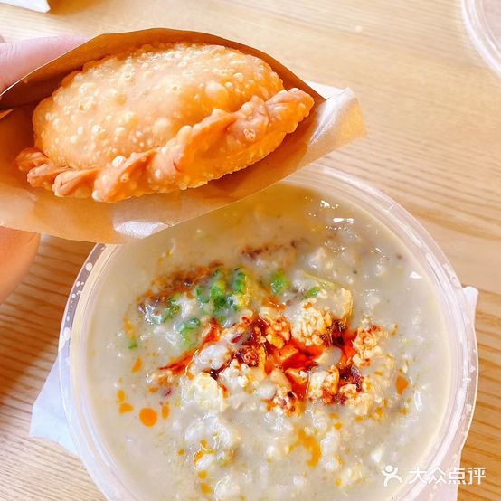 文先生韭菜盒粉浆饭