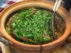 羊肉松煲仔饭-拾分大排档·顺德鱼生·炭火羊肉煲·海鲜烧烤(南海桂城店)