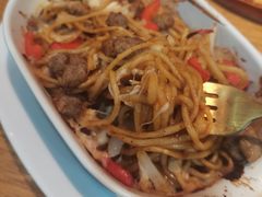 法式风味牛肉粒意面-棒约翰比萨·意面(金桥国际店)