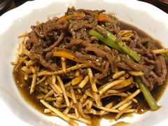 撒子牛肉丝-刘胖子家常菜·蹄花焖藕(中南店)
