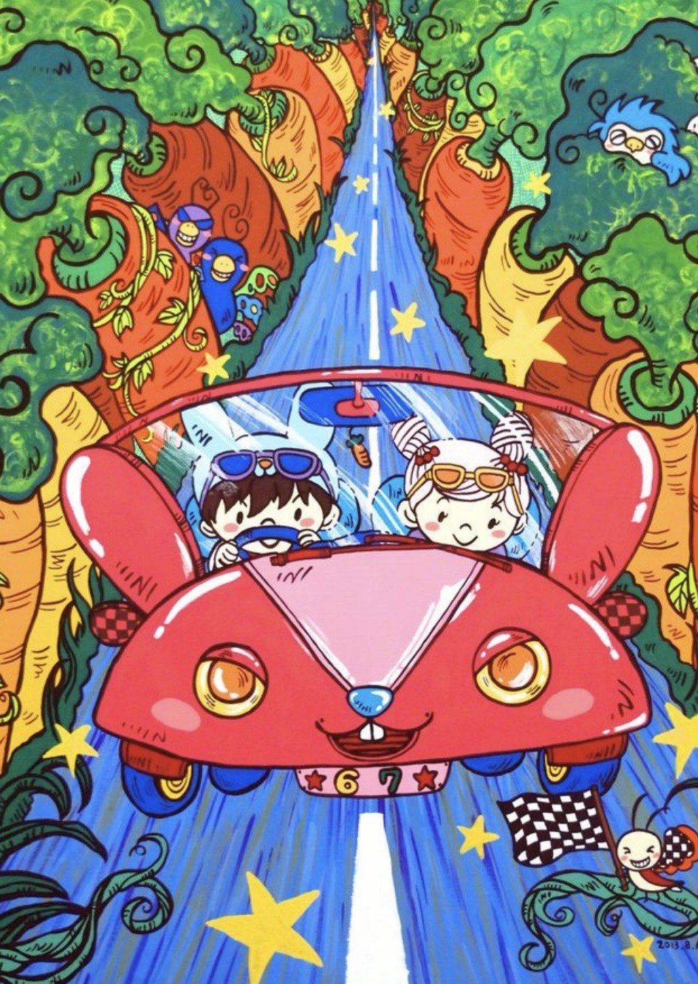 画画老师指导后的这些作品都得奖了耶