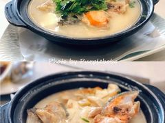 三文魚頭豆腐湯煲-满田家大排档(朝阳店)