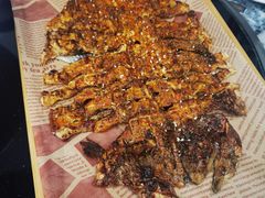 烤虹鳟-回头客餐厅·家的味道农家菜·虹鳟鱼·铁锅炖(雁栖湖店)
