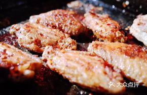 Grilled Spare Ribs and Chicken Wings