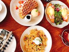 培根蒜片意面-ROAST coffee & eatery