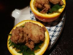 日本特色炸鸡配橙篮-羽山料理