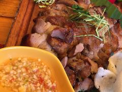 炭烤猪颈肉-山色西餐·柴火烤披萨