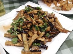 茄子拌扇贝-华圆美食