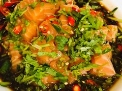捞汁三文鱼-小郭私房菜·海肠捞饭店(学士街店)