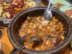 -海派美食·家宴海鲜青岛菜·石锅鲽鱼头(东方城店)