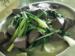 时蔬浸鹅血-辉记虾塘海鲜农庄