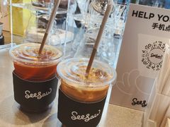 栀子花梨香拿铁-Seesaw Coffee(苏州中心店)