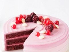 树莓雪融蛋糕-星巴克(香港名都店)