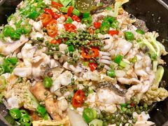 金椒藏豆脆鱼锅-大丰收鱼庄(宁德万达店)