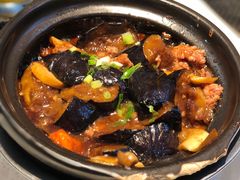 百搭酱牛松茄子煲-日昌餐馆(亦庄店)
