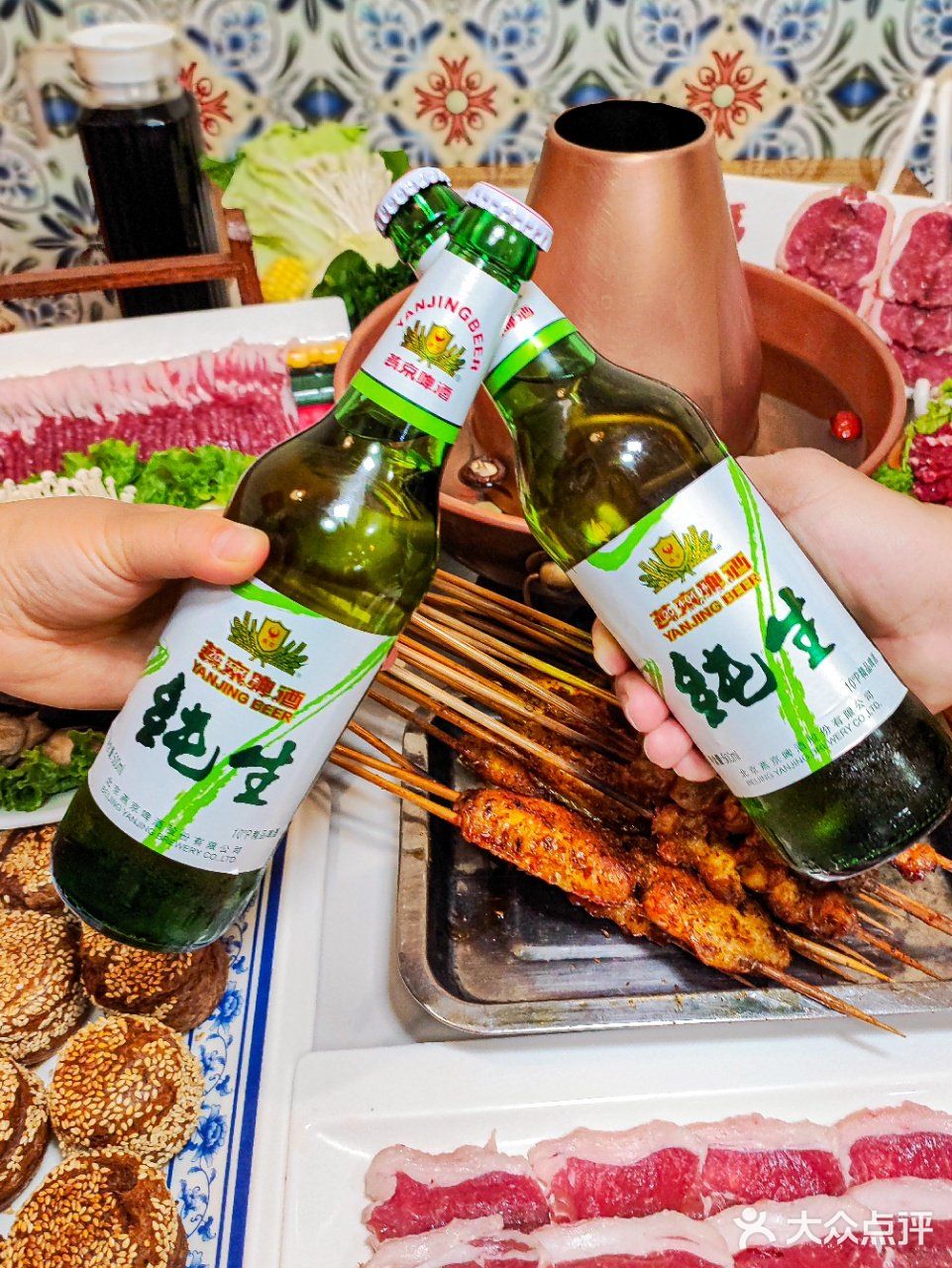 涮肉、烤串，在揽月斋都能吃到~