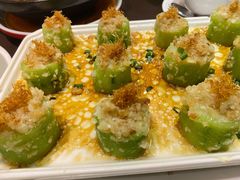 蒜蓉瑶柱蒸丝瓜-有璟阁港式餐厅(国贸商城店)