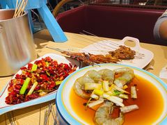 -街角等你.大连海鲜烧烤.经典铁板海鲜串(西安路店)