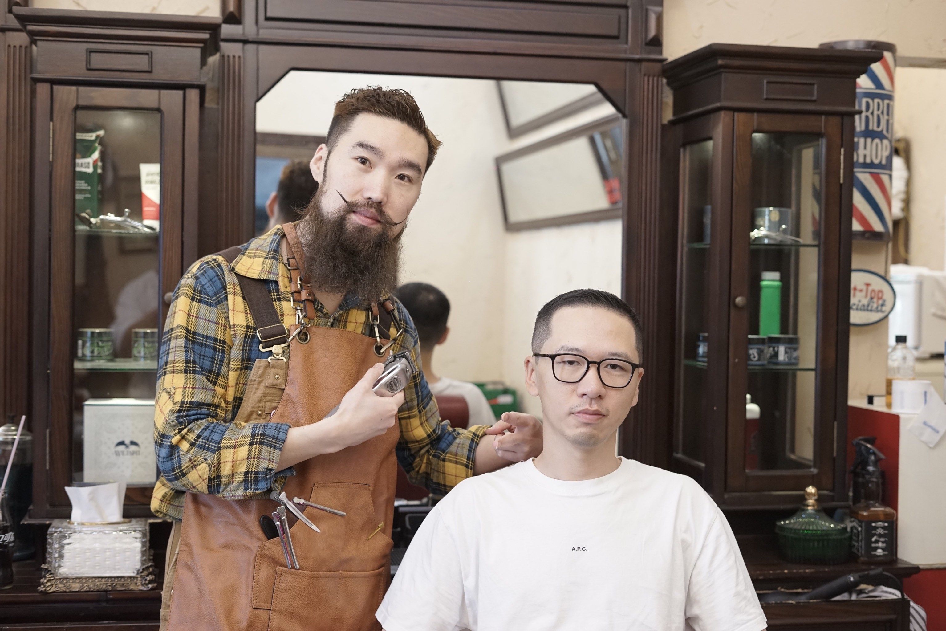 第一次来剪前剪后对比强烈绝对的大师级理发技术