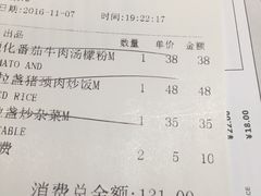 账单-美奈小馆·越南料理(中航城君尚购物中心店)