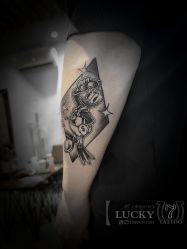 -幸运7纹身刺青Lucky7tattoo