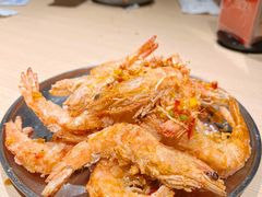 椒盐海白虾-日进一片海.生腌海鲜火锅.宵夜烧烤(三里屯总店)