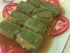 菜汁豆腐-巫记鸡饭店