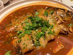 白洋淀炖大鱼-静之湖湖畔餐厅