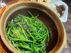 啫啫虾酱空心菜-熠盛粤味(永康路店)