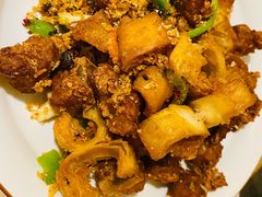 大漠金沙蒜香排骨-绿茶餐厅(西单老佛爷店)