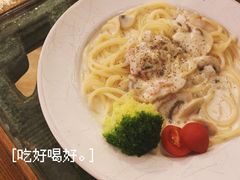 蘑菇培根白汁意粉-西关84·History·Art·Cafe
