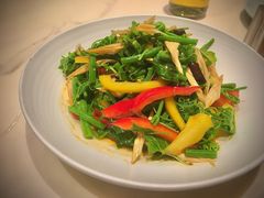 有机丝瓜尖拌腐竹-红樱桃·欢乐餐厅(太原里店)