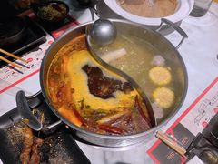 秘制鲜牛腩鸳鸯锅-今日炊牛·潮汕牛肉火锅(华采天地店)