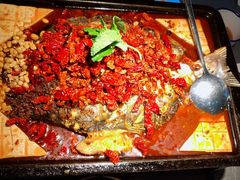 重庆豆花烤鱼-探鱼·鲜青椒爽麻烤鱼(苏宁广场店)