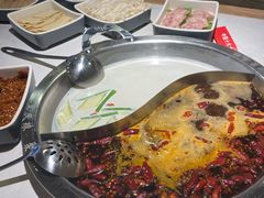 麻辣锅底菌汤锅底-井格重庆火锅(友谊路新业广场店)