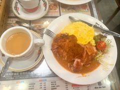 黑椒鲜茄汁鸡扒饭-旺记冰室(九龙中心大厦店)