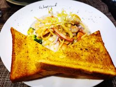 奶油蘑菇培根意面-遇见西木美式餐厅(体育路店)