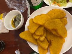炸窝头配臭豆腐-玫瑰红烤羊排(北新桥三条店)