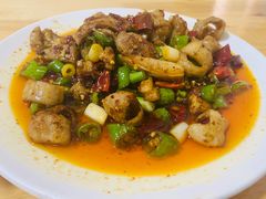 干煸肥肠-豆腐脑花
